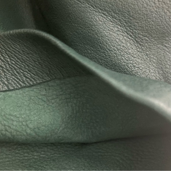 🦚 J. Crew Collection 100% Genuine Leather Hunter Green Pant - Picture 8 of 10